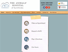 Tablet Screenshot of animalshospitallevittown.com